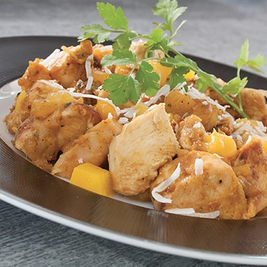 Curry de pollo con mango - 